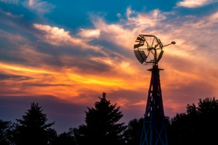 Windmill in Hazelton ND
