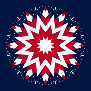 US Flag Kaleidoscope