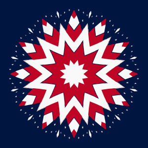 US Flag Kaleidoscope